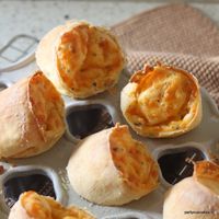 Close up hartige popovers